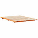Sengestel Voks brun 140 x 210 cm Massiv fyrretræ