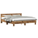 Sengestel Gammelt træ 203 x 185 x 70 cm Konstrueret træ