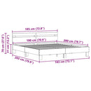 Sengestel Gammelt træ 203 x 185 x 70 cm Konstrueret træ