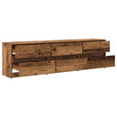 TV Enheder 2 pcs Gammelt træ 180 x 34 x 50 cm Konstrueret træ