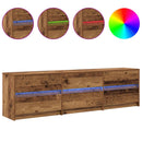TV Enheder 2 pcs Gammelt træ 180 x 34 x 50 cm Konstrueret træ