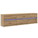 TV Enheder Vægmonteret 2 pcs Artisan Egetræ 180 x 34 x 50 cm