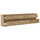 TV Enheder Vægmonteret 2 pcs Artisan Egetræ 180 x 34 x 50 cm