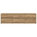 TV Enheder Vægmonteret 2 pcs Artisan Egetræ 180 x 34 x 50 cm