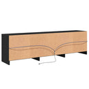 TV Enheder 2 pcs Sort eg 180 x 34 x 50 cm Konstrueret træ