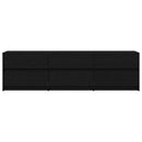 TV Enheder 2 pcs Sort eg 180 x 34 x 50 cm Konstrueret træ