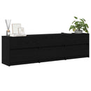TV Enheder 2 pcs Sort eg 180 x 34 x 50 cm Konstrueret træ