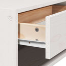 Sengebord med skuffe Hvid 50 x 32,5 x 24 cm Massivt fyrretræ