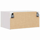 Sengebord med skuffe Hvid 50 x 32,5 x 24 cm Massivt fyrretræ