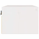 Sengebord med skuffe Hvid 50 x 32,5 x 24 cm Massivt fyrretræ