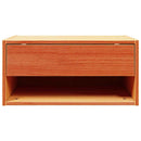 Sengebord 2 pcs Voks brun 50 x 32,5 x 24 cm Massivt fyrretræ