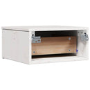 Sengebord 2 pcs Hvid 37 x 35 x 18,5 cm Massivt fyrretræ
