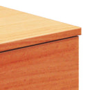 Sengebord Voks brun 37 x 35 x 18,5 cm Massivt fyrretræ