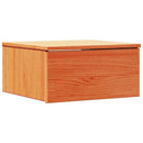 Sengebord Voks brun 37 x 35 x 18,5 cm Massivt fyrretræ