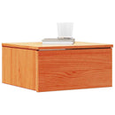 Sengebord Voks brun 37 x 35 x 18,5 cm Massivt fyrretræ
