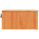 Sengebord 2 pcs Voks brun 37 x 35 x 18,5 cm Massivt fyrretræ
