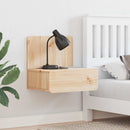 Sengebord 2 pcs Brun 44 x 32,5 x 40 cm Massivt fyrretræ