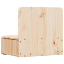 Sengebord 2 pcs Brun 44 x 32,5 x 40 cm Massivt fyrretræ