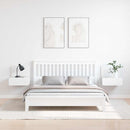 Sengebord 2 pcs Hvid 44 x 32,5 x 40 cm Massivt fyrretræ