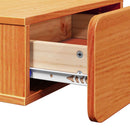 Sengebord Voks brun 44 x 32,5 x 40 cm Massivt fyrretræ