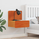 Sengebord Voks brun 44 x 32,5 x 40 cm Massivt fyrretræ