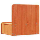 Sengebord 2 pcs Voks brun 44 x 32,5 x 40 cm Massivt fyrretræ
