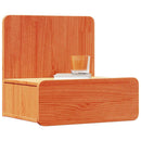 Sengebord 2 pcs Voks brun 44 x 32,5 x 40 cm Massivt fyrretræ
