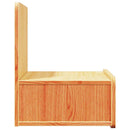Sengebord 2 pcs Voks brun 44 x 32,5 x 40 cm Massivt fyrretræ