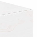 Sengebord 2 pcs Hvid 42 x 32,5 x 40 cm Massivt fyrretræ