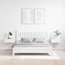 Sengebord 2 pcs Hvid 42 x 32,5 x 40 cm Massivt fyrretræ