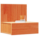 Sengebord Voks brun 42 x 32,5 x 40 cm Massivt fyrretræ