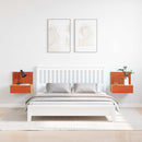 Sengebord 2 pcs Voks brun 42 x 32,5 x 40 cm Massivt fyrretræ