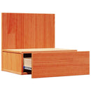 Sengebord 2 pcs Voks brun 42 x 32,5 x 40 cm Massivt fyrretræ