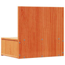 Sengebord 2 pcs Voks brun 42 x 32,5 x 40 cm Massivt fyrretræ