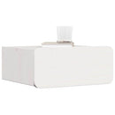 Sengebord med skuffe Hvid 39 x 34 x 16,5 cm Massivt fyrretræ