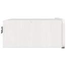 Sengebord med skuffe Hvid 39 x 34 x 16,5 cm Massivt fyrretræ