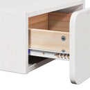 Sengebord 2 pcs Hvid 39 x 34 x 16,5 cm Massivt fyrretræ