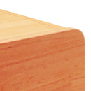 Sengebord Voks brun 39 x 34 x 16,5 cm Massivt fyrretræ