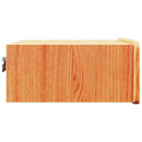Sengebord 2 pcs Voks brun 39 x 34 x 16,5 cm Massivt fyrretræ