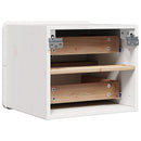 Sengebord 2 pcs Hvid 39 x 34 x 33 cm Massivt fyrretræ