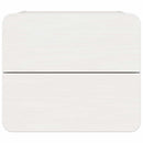 Sengebord 2 pcs Hvid 39 x 34 x 33 cm Massivt fyrretræ