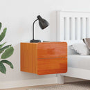 Sengebord 2 pcs Brun 39 x 34 x 33 cm Massivt fyrretræ