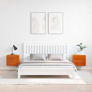 Sengebord 2 pcs Brun 39 x 34 x 33 cm Massivt fyrretræ