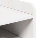 Sengebord 2 pcs Hvid 38 x 36 x 29,5 cm Massivt fyrretræ