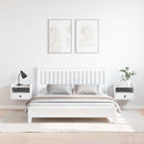 Sengebord 2 pcs Hvid 38 x 36 x 29,5 cm Massivt fyrretræ
