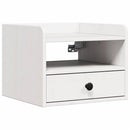 Sengebord 2 pcs Hvid 38 x 36 x 29,5 cm Massivt fyrretræ