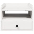 Sengebord 2 pcs Hvid 38 x 36 x 29,5 cm Massivt fyrretræ