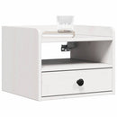 Sengebord 2 pcs Hvid 38 x 36 x 29,5 cm Massivt fyrretræ