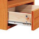 Sengebord Voks brun 38 x 36 x 29,5 cm Massivt fyrretræ