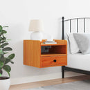 Sengebord Voks brun 38 x 36 x 29,5 cm Massivt fyrretræ